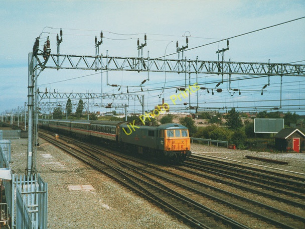 Photo 6"x4" Southbound express approaching Crewe North Junction Crewe c1987