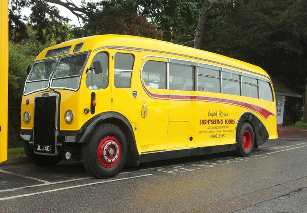 Photo 6"x4" Sightseeing tour bus, Torquay Station Torquay c2017