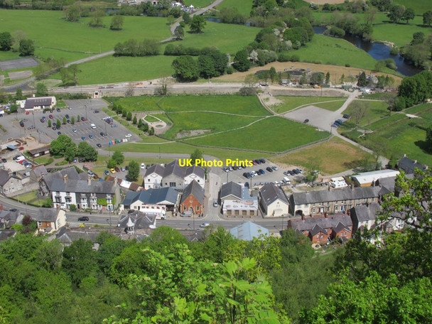 Photo 6"x4" Corwen town centre from the memorial Corwen c2017