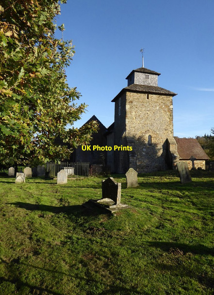 Photo 6"x4" Wotton church from the north-west Wotton\/TQ1247 c2017