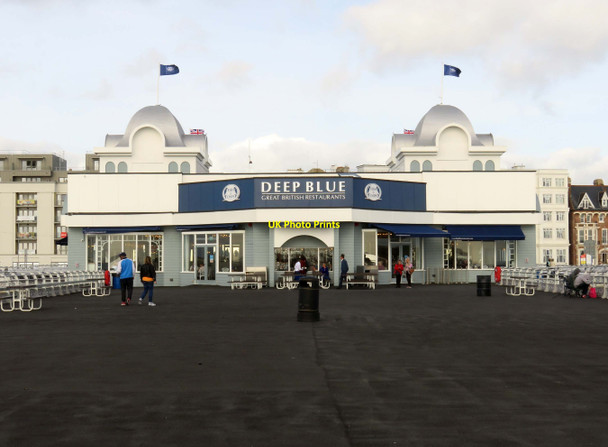 Photo 6"x4" Deep Blue on South Parade Pier in Southsea Eastney c2017