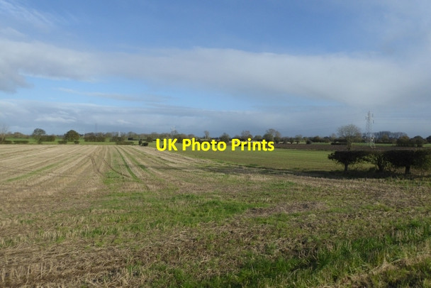 Photo 6"x4" Fields beside Marsh Lane Dawker Hill c2017