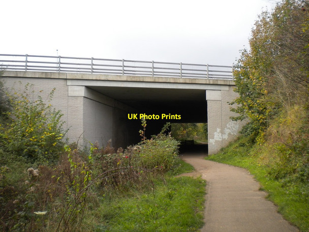Photo 6"x4" Motorway bridge north of Nuthall Nuthall c2017