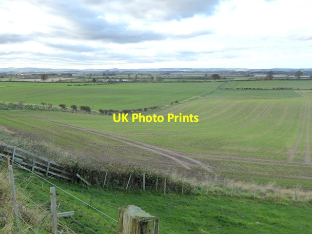 Photo 6"x4" Newly-sown fields at Shoresfield Farm Shoresdean c2017