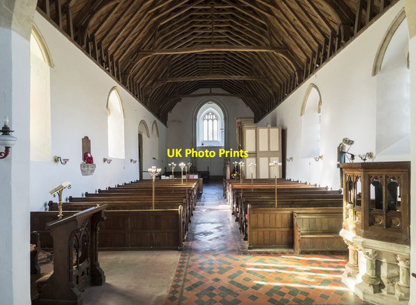 Photo 6"x4" St Mary, Thorpe Morieux - West end Thorpe Morieux c2017