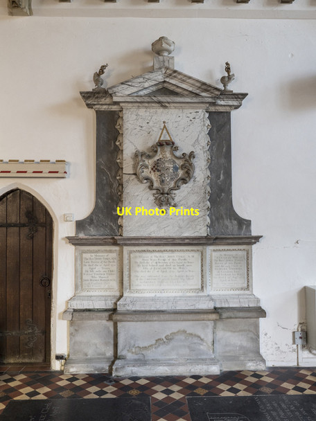 Photo 6"x4" St Mary, Thorpe Morieux - Monument Thorpe Morieux c2017