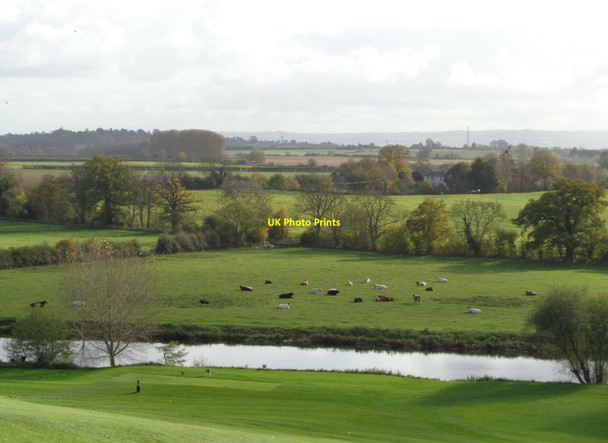 Photo 6"x4" River Avon and the Evesham Golf Course (2) Chadbury c2017