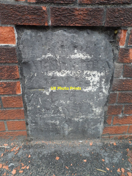 Photo 6"x4" Old Milestone by the A48, Fforest Road, Fforest Fforest\/SN5804 c2013