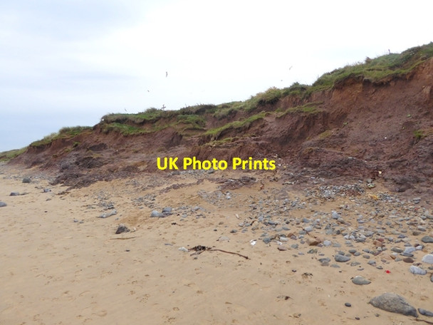 Photo 6"x4" Small landslip at Millclose Howle Marske-By-The-Sea c2017