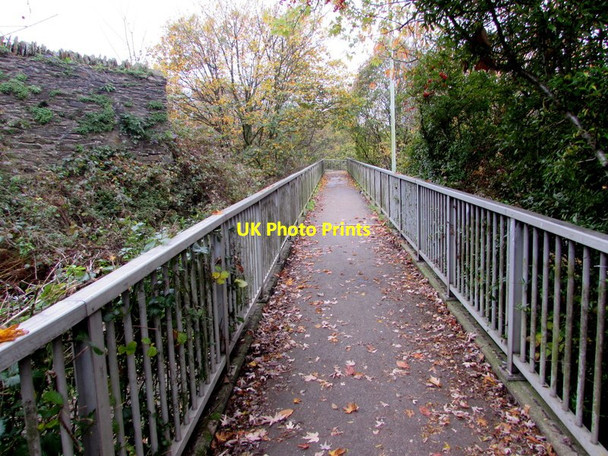 Photo 6"x4" Footpath towards a footbridge, Williamstown Porth\/ST0291 c2017