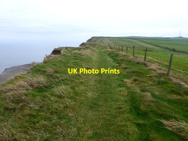 Photo 6"x4" Clifftop path at Gallihowe Boulby c2017