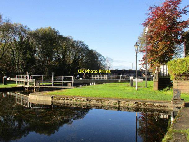 Photo 6"x4" Lock 38 Forth and Clyde Canal Erskine c2017
