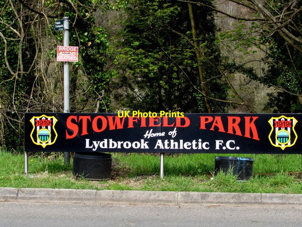 Photo 6"x4" Stowfield Park name sign detail, Lower Lydbrook Stowfield c2016