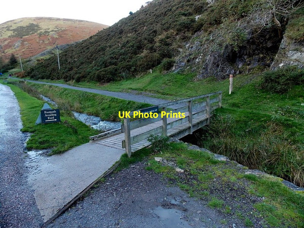 Photo 6"x4" Wooden footbridge to a path avoiding a ford, Carding Mill Valley, Church Stretton Ashbrook\/SO4594 c2013