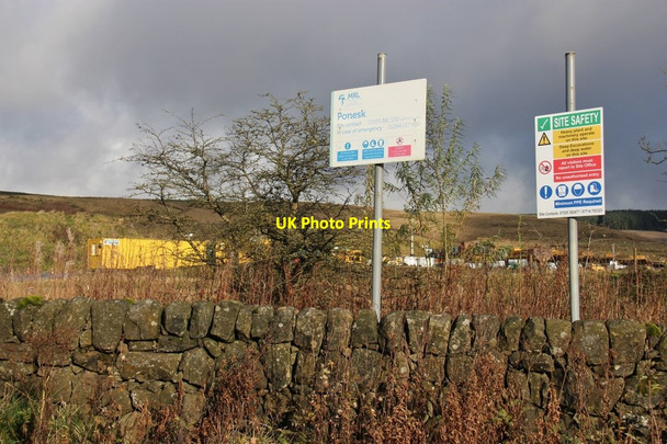 Photo 6"x4" Opencast site at Ponesk Glenbuck\/NS7429 c2017