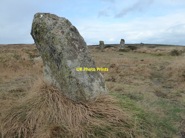 Photo 6"x4" Nine Maidens Stone Circle Bosporthennis c2017