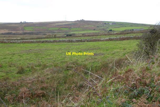 Photo 6"x4" View to Carn Bean Higher Bojewyan c2017