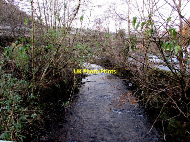 Photo 6"x4" Upstream along the Ebbw River, Aberbeeg Glandwr\/SO2001 c2016