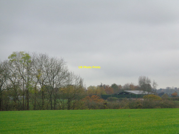 Photo 6"x4" Distance shot of a Barn at Radford Abbots Morton c2017