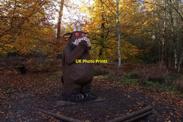 Photo 6"x4" The Gruffalo in Alice Holt Forest Batt's Corner c2017