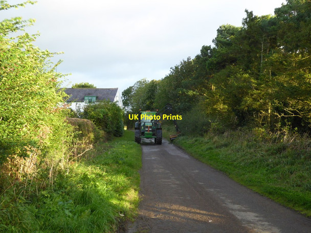 Photo 6"x4" Cutting the verges at Eelwell Bowsden c2017
