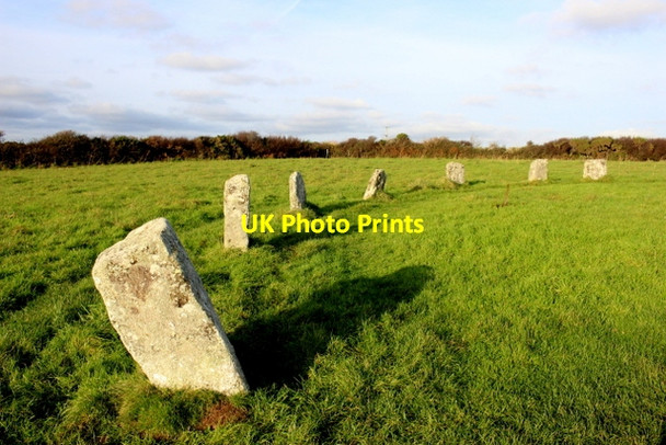 Photo 6"x4" Merry Maidens Stone Circle Lamorna c2017