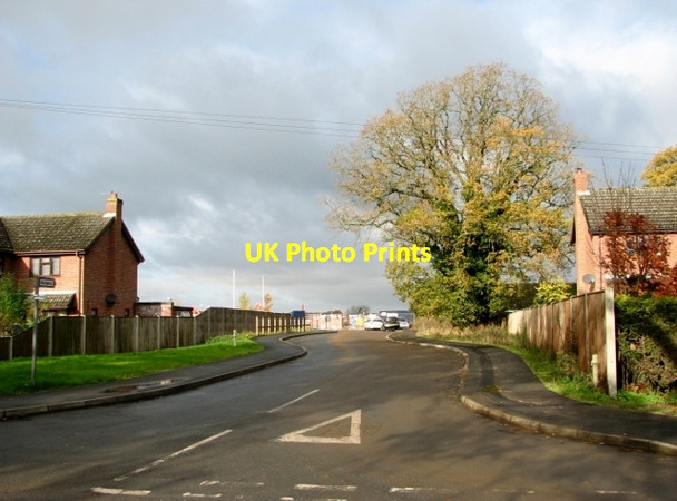 Photo 6"x4" Access road to the Old Mill medical practice Poringland c2017