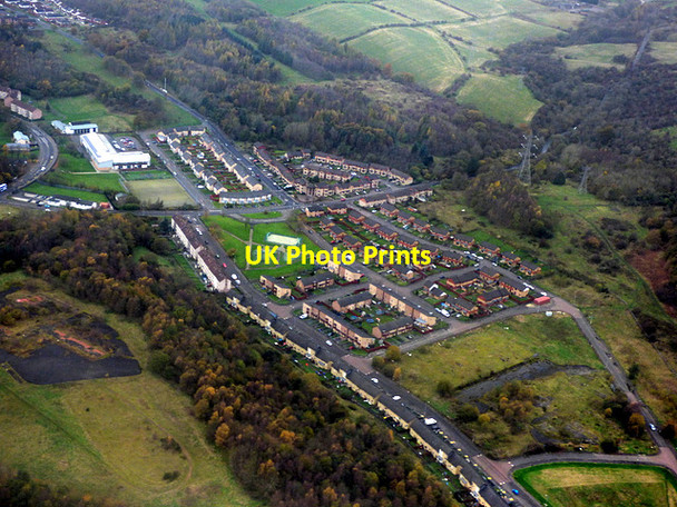 Photo 6"x4" Summerhill Road from the air Bearsden c2017
