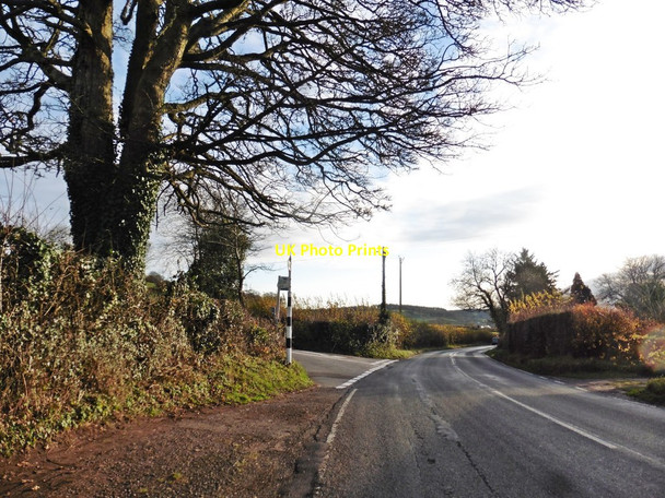 Photo 6"x4" Turning for Warren's Road Trellech c2017