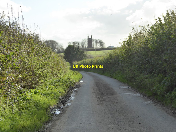Photo 6"x4" Road approaching Panscrasweek Kingford\/SS2806 c2017