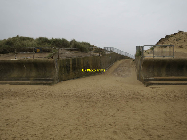 Photo 6"x4" Beach access, Winterton Ness East Somerton c2017