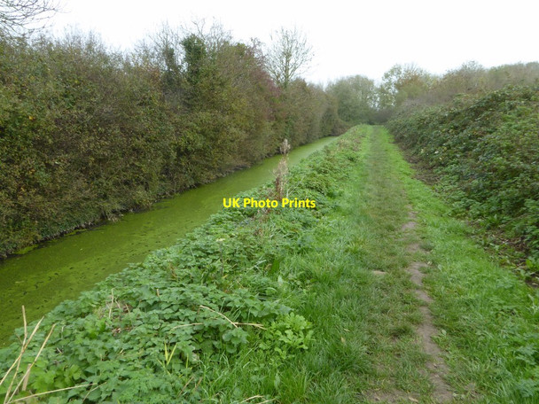 Photo 6"x4" Drainage channel near Sedgemoor Services Rooks Bridge c2017