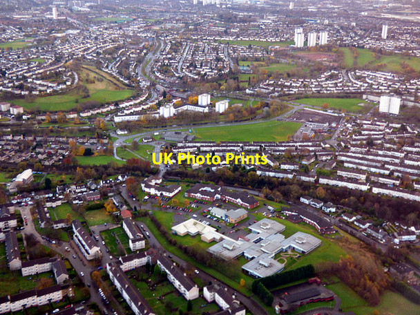 Photo 6"x4" Drumchapel from the air Bearsden c2017