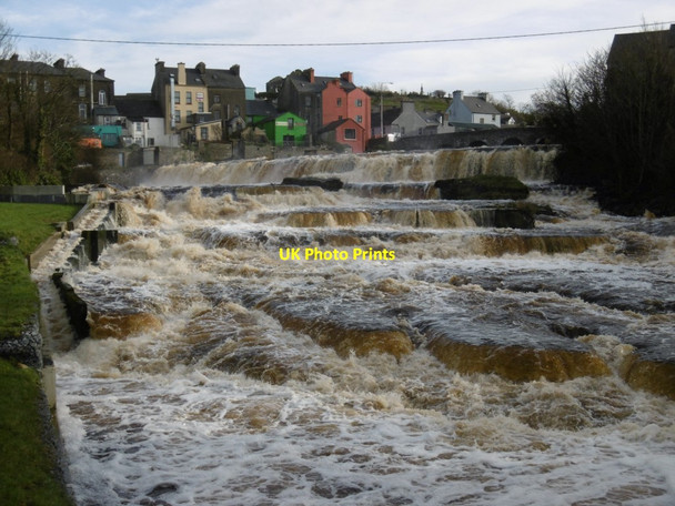 Photo 6"x4" Falls on Inagh River, Ennistymon Ennistimon c2017