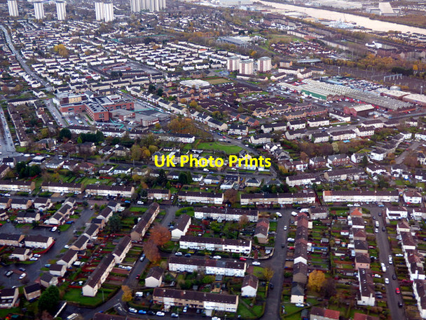 Photo 6"x4" Yoker from the air Clydebank\/NS4970 c2017