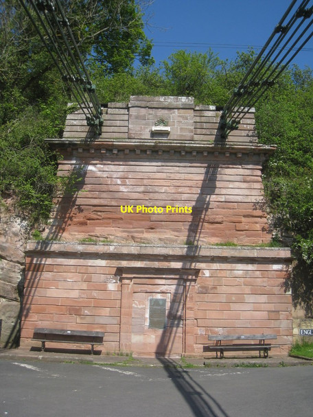 Photo 6"x4" East pylon of Union Bridge Loanend\/NT9450 c2012