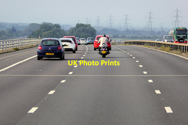 Photo 6"x4" M56 Crossing the Weaver Viaduct Frodsham c2017