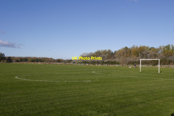 Photo 6"x4" Shinty pitch, Levenhall Links Musselburgh c2017
