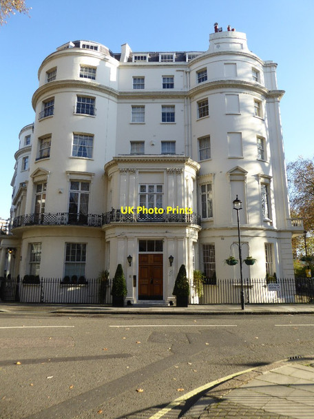 Photo 6"x4" Building between Gloucester Square and Hyde Park Square Westminster c2017