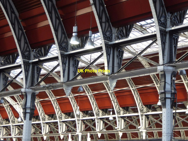 Photo 6"x4" Roof of Paddington Station Paddington\/TQ2681 c2017
