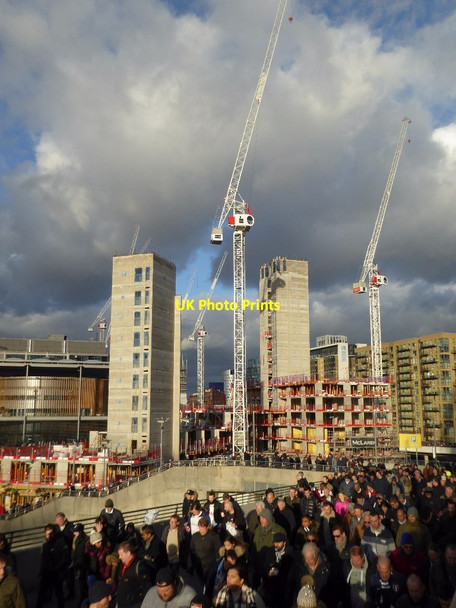 Photo 6"x4" Construction site at Wembley Wembley c2017