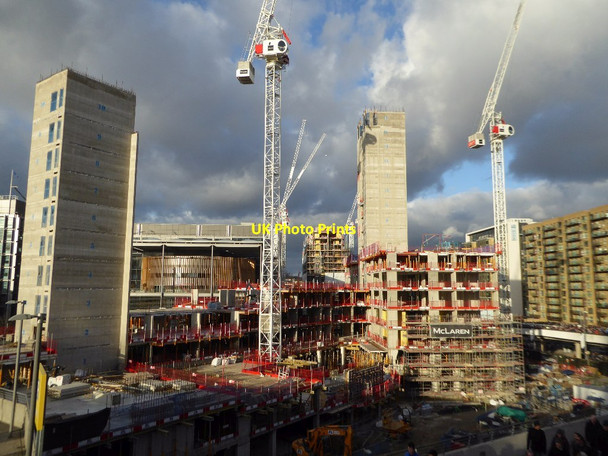Photo 6"x4" Construction site beside Wembley Stadium Wembley c2017
