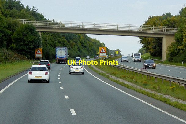 Photo 6"x4" Bridge over the A55 near Flint Mountain Flint\/Y Fflint c2017