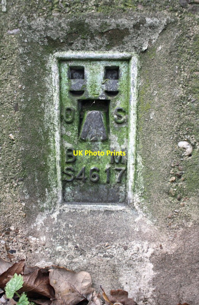 Photo 6"x4" Benchmark on Bulwell Forest Golf Course triangulation pillar Bulwell Forest c2017