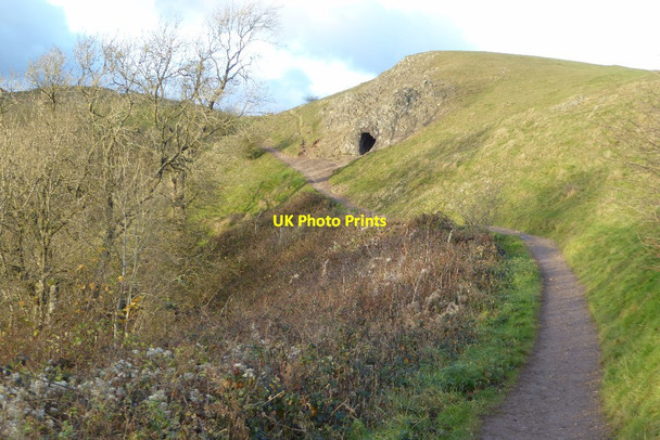 Photo 6"x4" Path approaching Clutter's Cave Little Malvern c2017