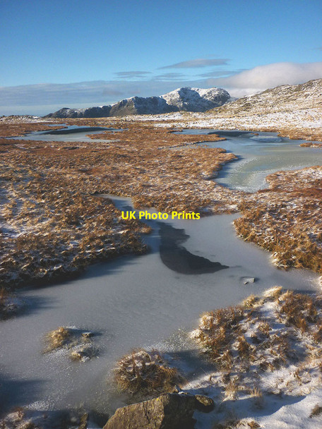 Photo 6"x4" Frozen tarns, Crinkle Crags Cockley Beck\/NY2401 c2017