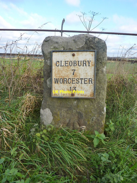Photo 6"x4" Old Milestone by the B4202, Abberley Abberley c2017