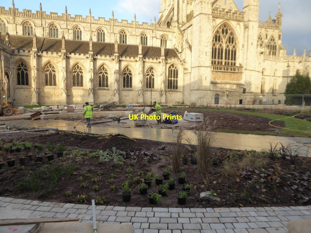Photo 6"x4" Redevelopment work on Cathedral Green Gloucester c2017