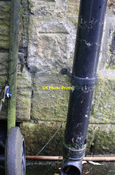 Photo 6"x4" Benchmark on #8 Ebor Lane Haworth c2017
