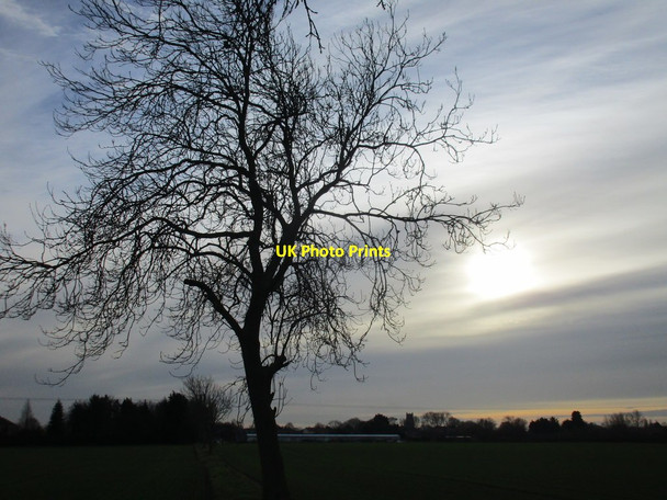 Photo 6"x4" View towards Preston in silhouette Preston\/TA1830 c2017